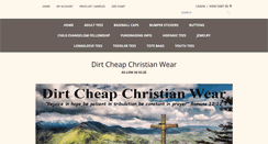 Desktop Screenshot of dirtcheapchristianwear.com